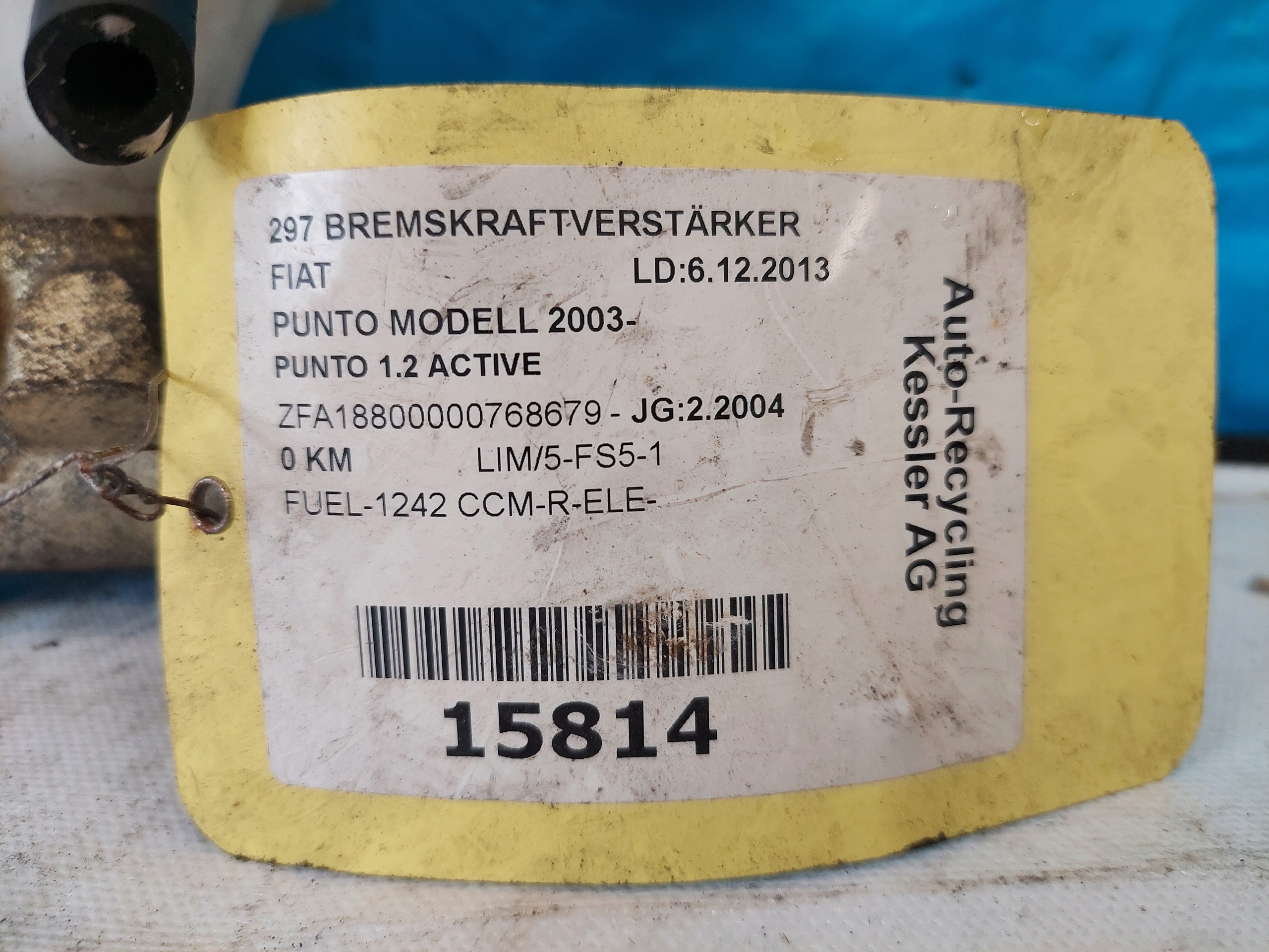 Servofreno PUNTO II 1.2 B BOSCH 60543