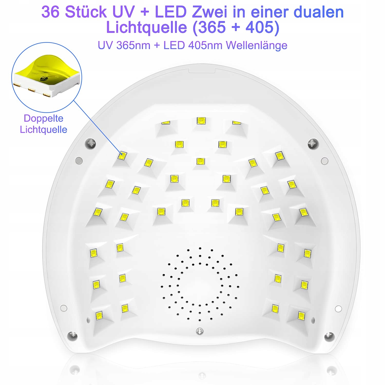 NAILGIRLS Lampa UV LED 150W Do Paznokci Z Sensorem LCD I Timerem — miniatura 2