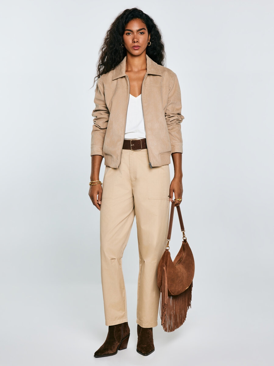 Big Star Dámské 7/8 Kalhoty S Kapsy, Béžové Nakia 801 L