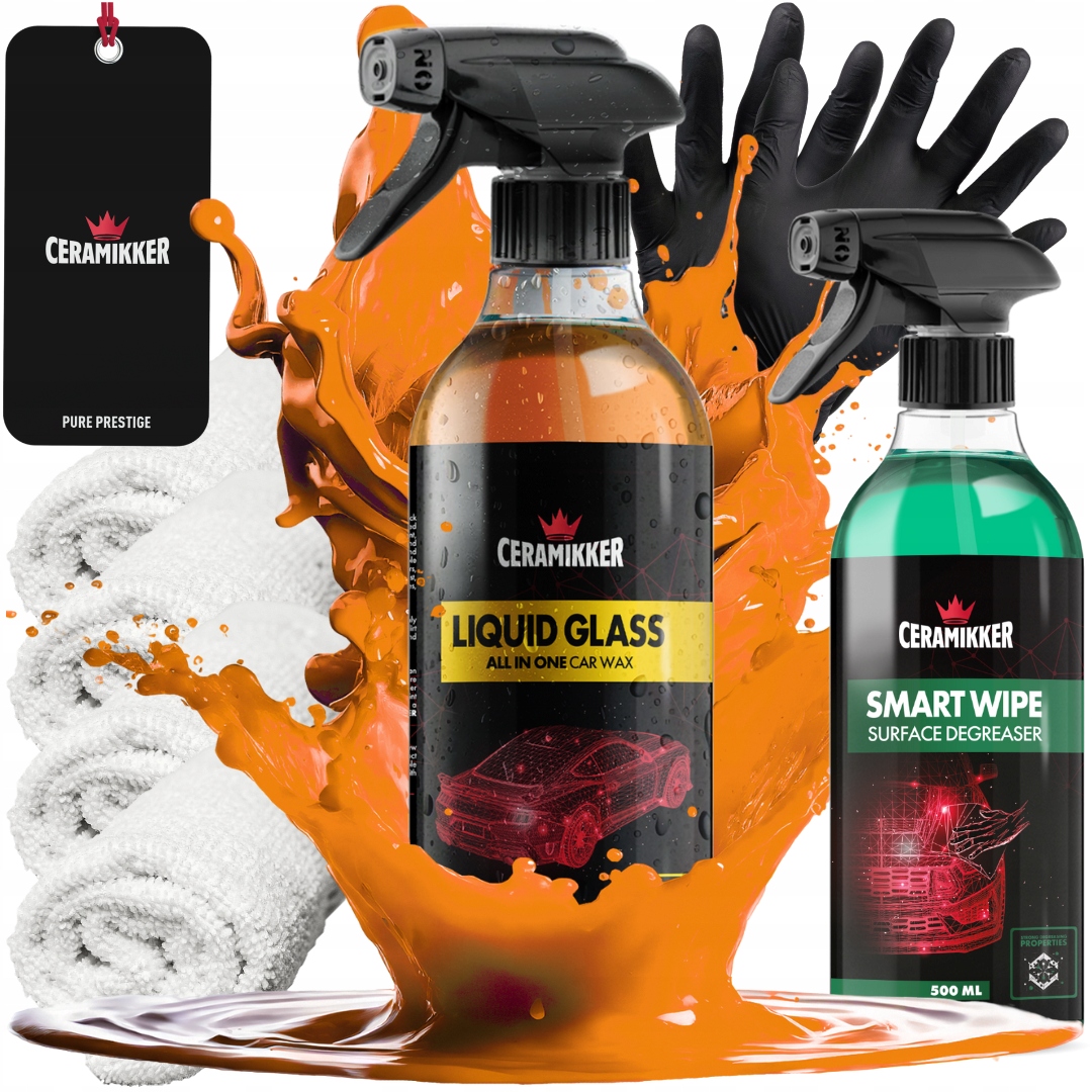Quick Detailer Tekuté Sklo Leštidlo laku Odmasťovač Smart Wipe