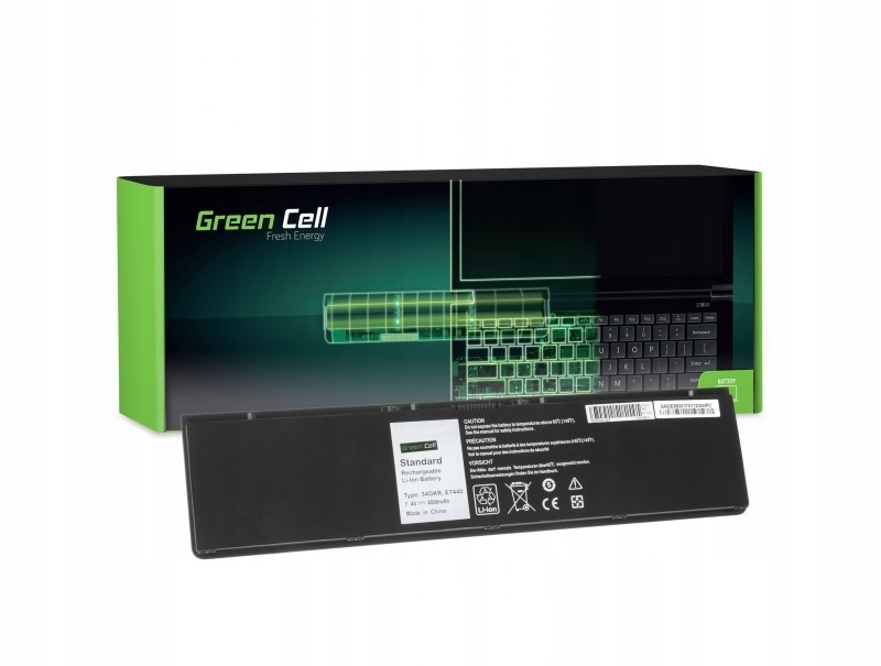 Green Cell Baterie pro Dell E7440 34GKR 3RNFD 7,4V 4,5Ah