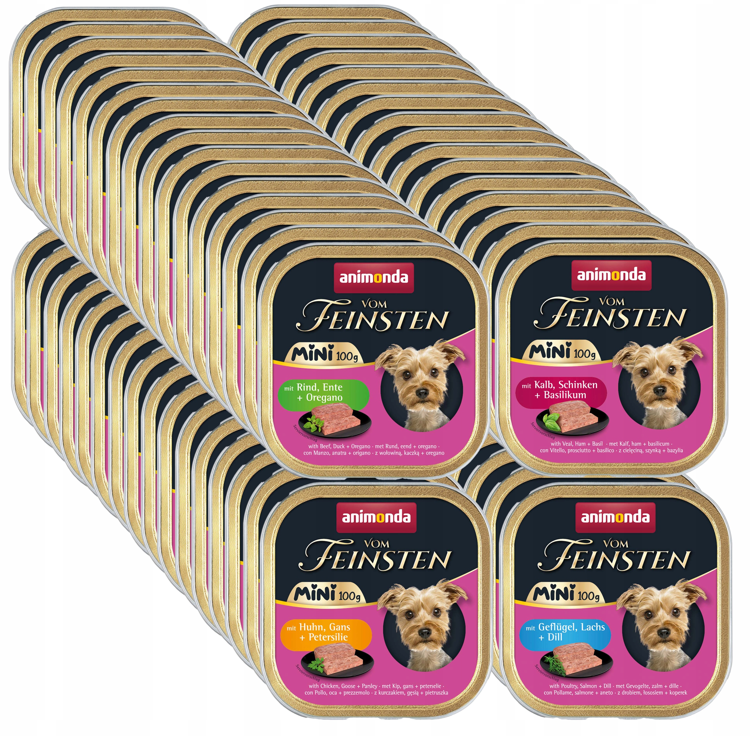 Levně Animonda Pies vom Feinsten Adult Mini šála 64x100 g mix chutí!