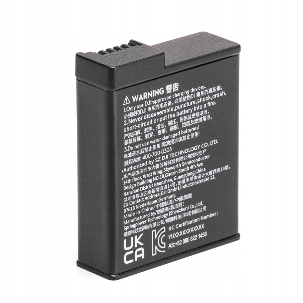 Oryginalny Zimowy Akumulator Bateria do Kamery DJI Osmo Action 4 / 3