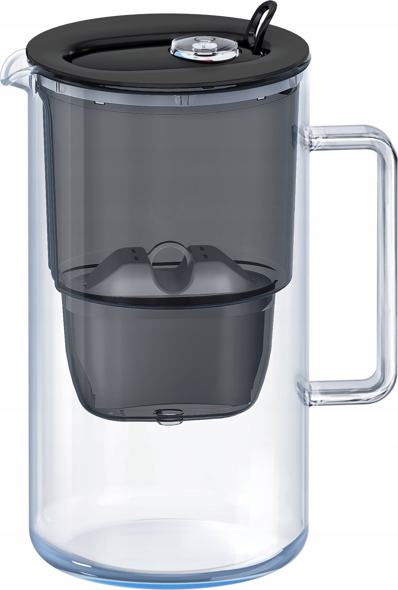 Dzbanek filtrujący Aquaphor Glass 2.5L Czarny 1 wkład Maxfor Plus Mg