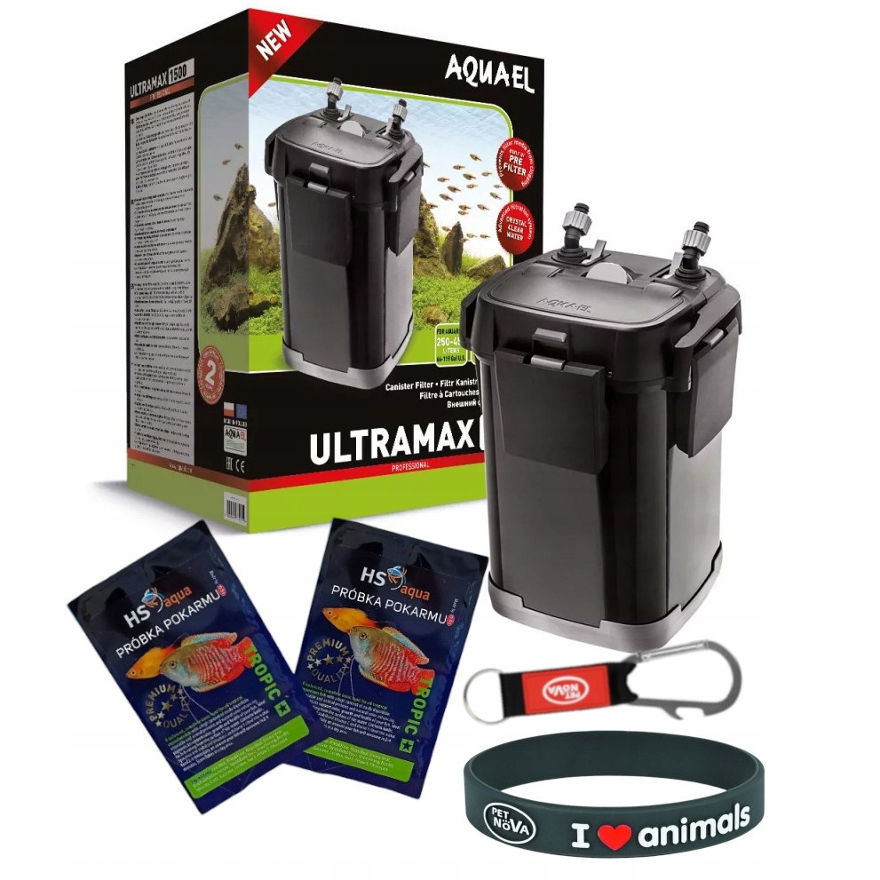 Levně Akvarijní filtr Aquael UltraMax 1500 450 l+ Bonus