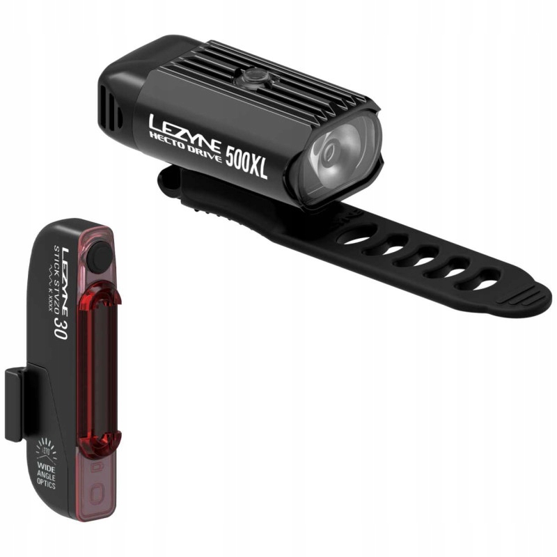 Lezyne Světla Hecto Drive 500XL Stick Drive přední a zadní černá