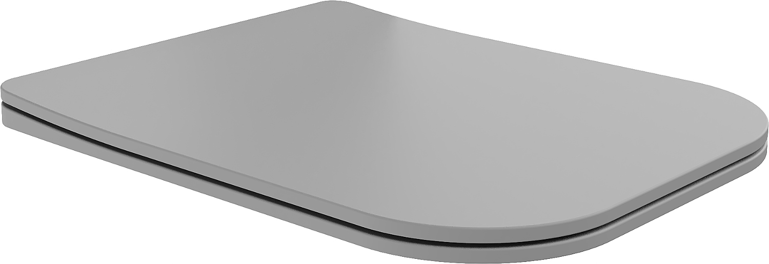 Mexen Teo Deska Wolnoopadająca Duroplast Slim Szara Jasna Mat