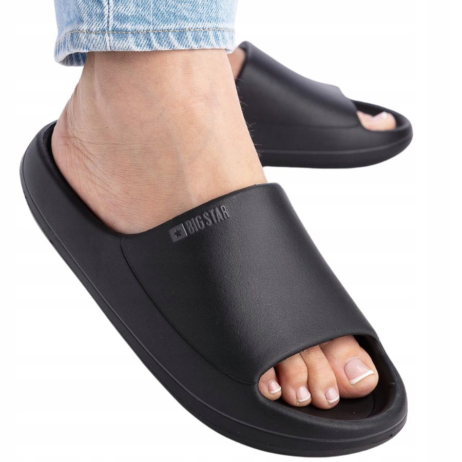 KLAPKI DAMSKIE BIG STAR PIANKOWA WKŁADKA GUMOWE WYGODNE