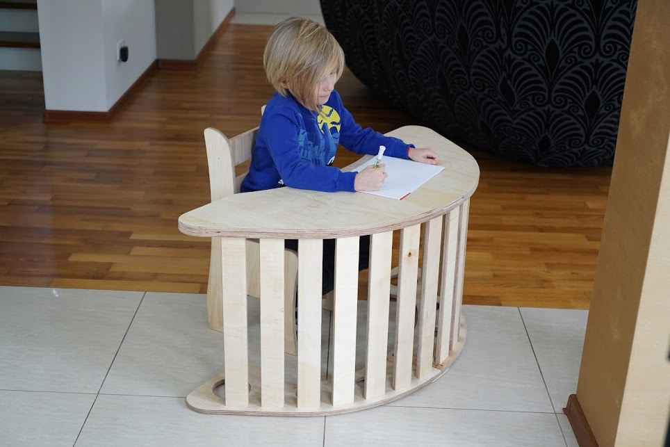 

Bujak Drewno Montessori Duży Składany Biurko Stół
