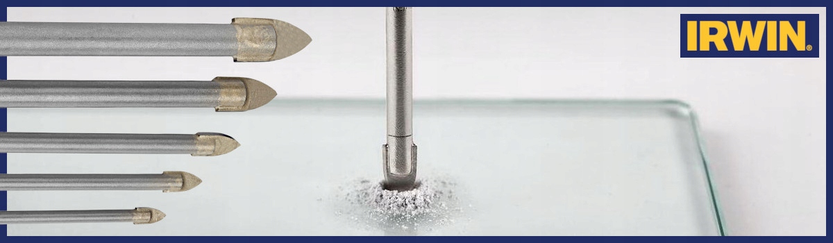 Wiertło do szkła płytek glazury 6 x76 mm IRWIN Zastosowanie do ceramiki do szkła