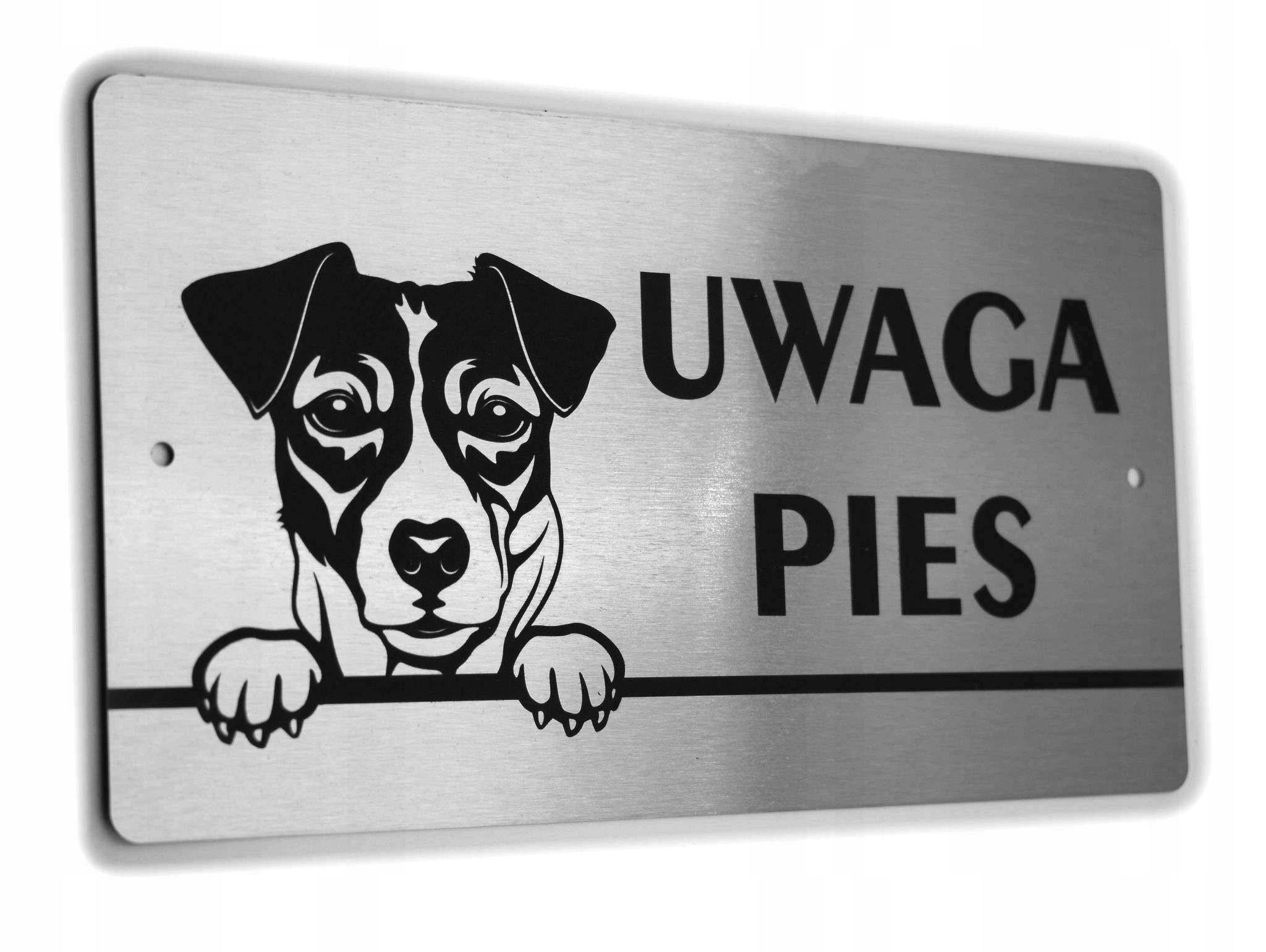 

Tabliczka Inox Uwaga Pies Jack Russell Terrier