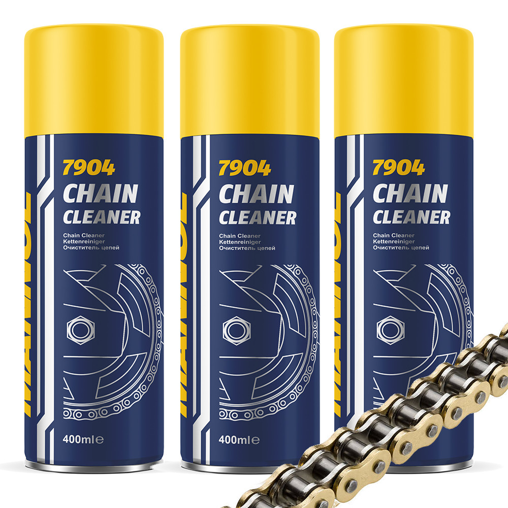 Mannol Chain Cleaner środek czyszczący łańcuchy napędowe 3x 400ml