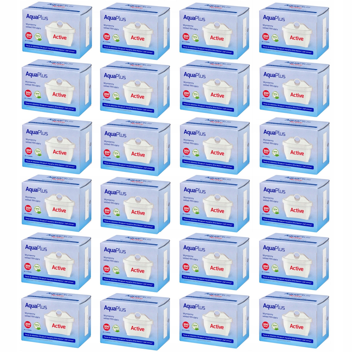 Filtrační vložka do vody v konvici AquaPlus 24 ks