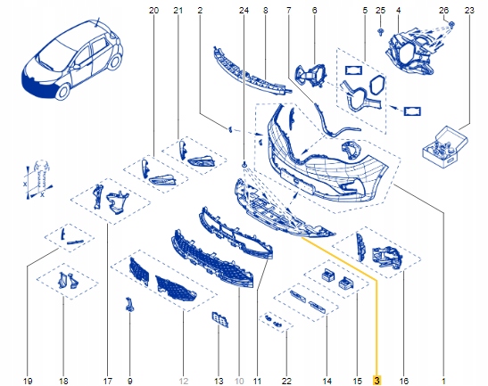 OSŁONA PŁYTA POD SILNIK RENAULT ZOE LIFT 19-
