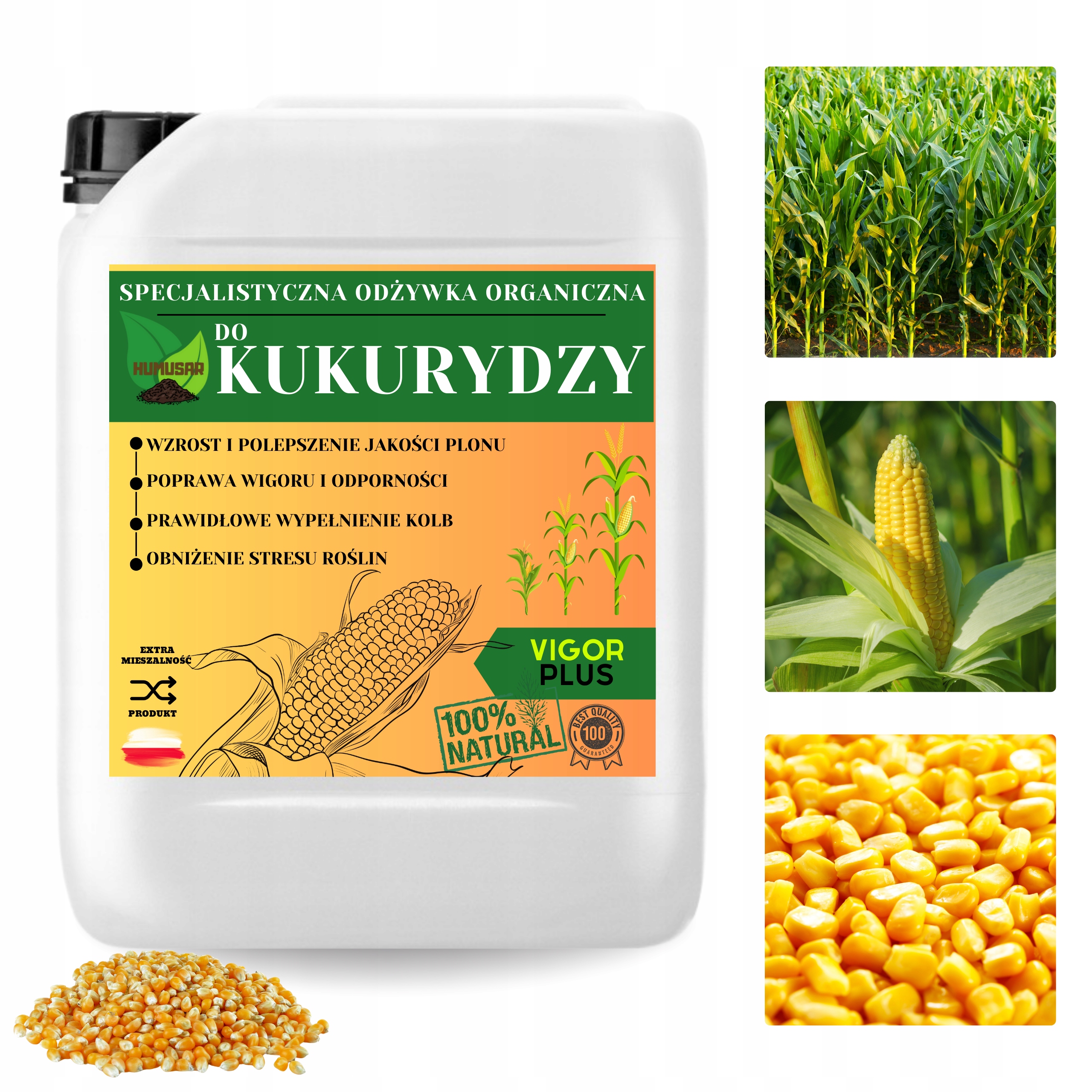 Vícesložkový kondicionér pro kukuřici Vigor Plus Přírodní kondicionér 10 l