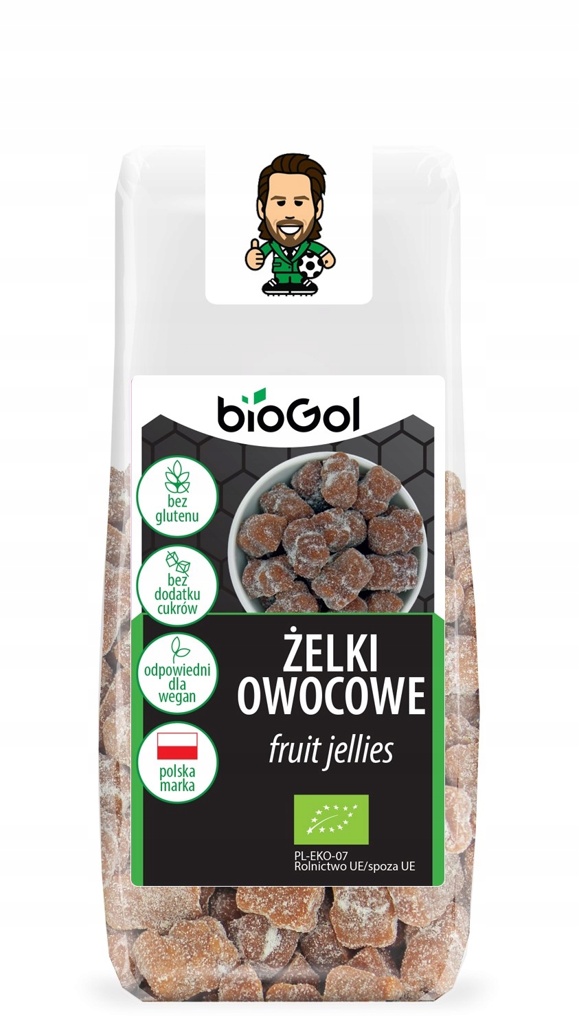 6x Żelki Owocowe Bez Żelatyny Bezglutenowe Bio 90 g Biogol