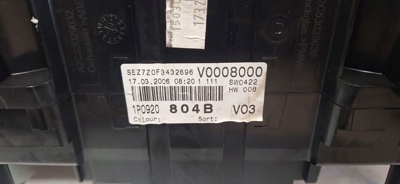 dials SEAT LEON II 1P0920804B