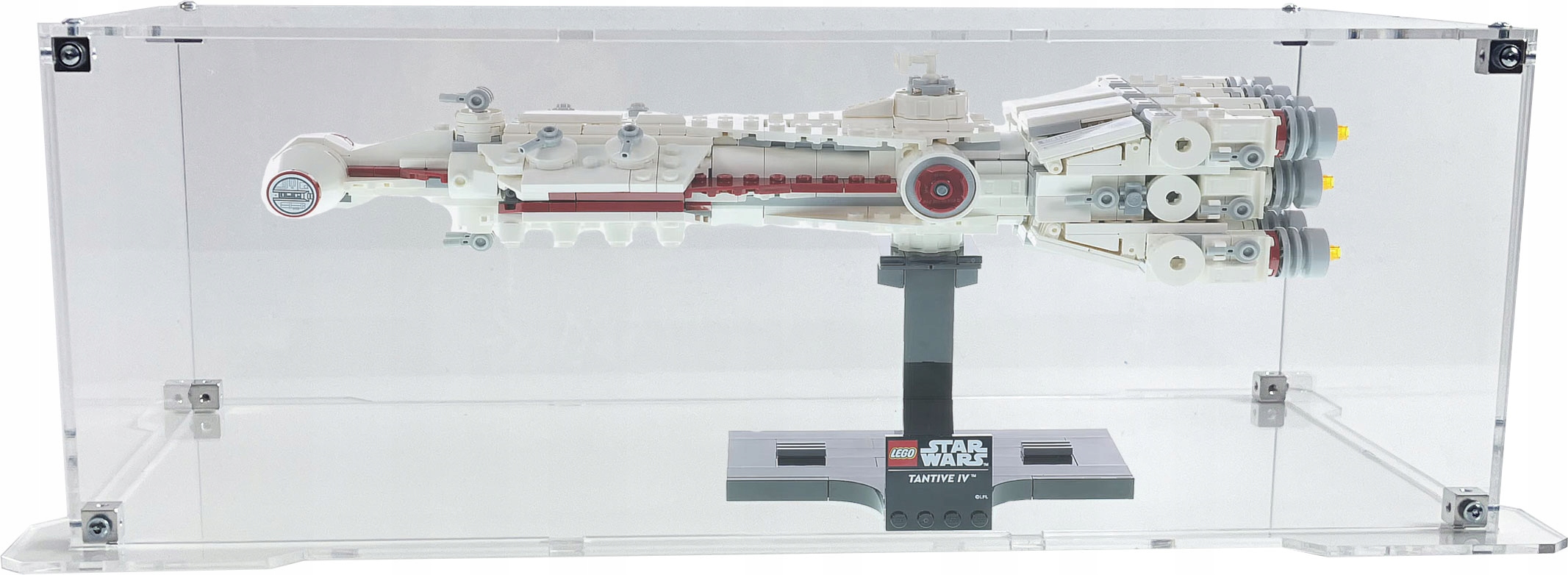 Vitrína s podstavcem Drewlandia pro stavebnici Lego 75376 Star Wars Tantive IV