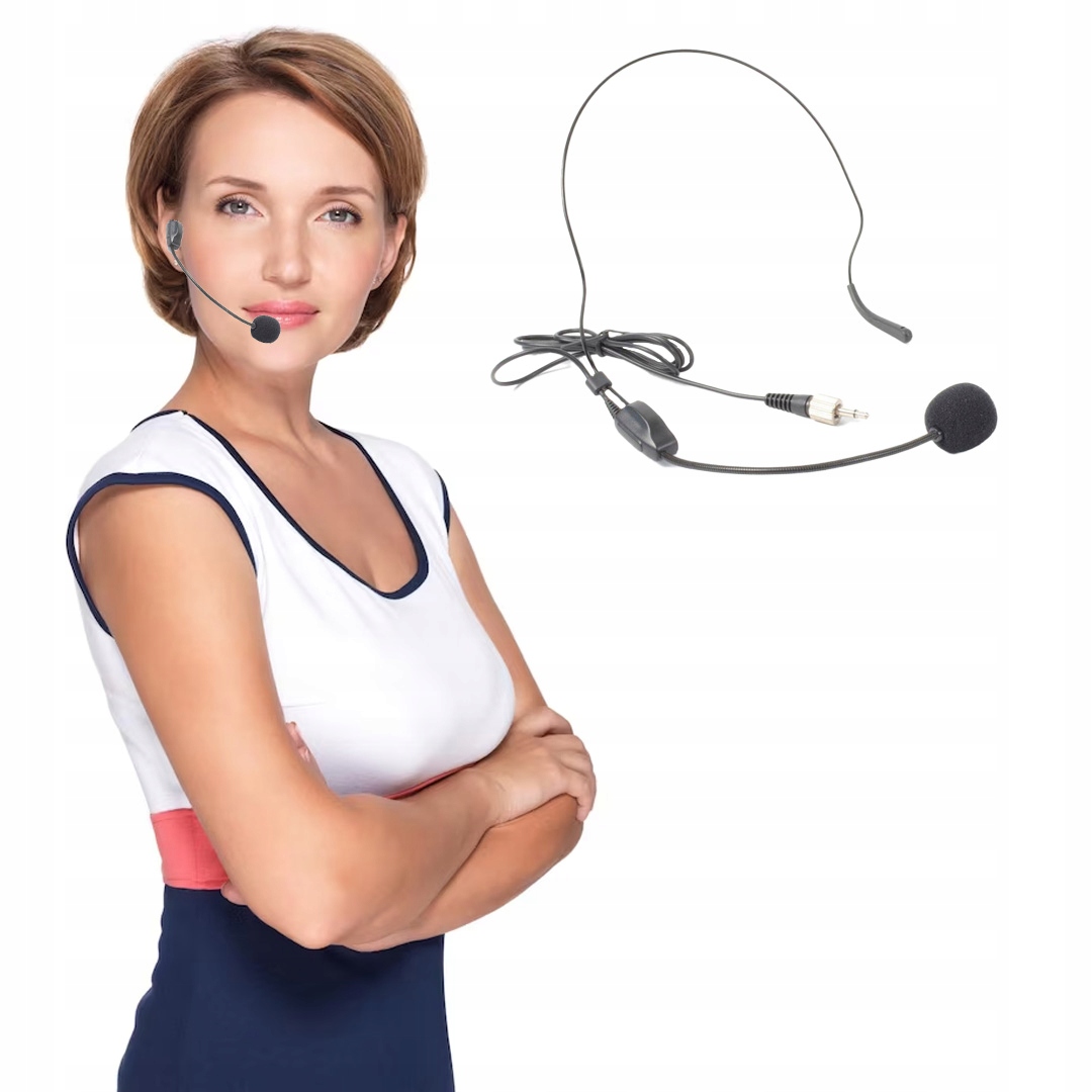 Mikrofon ELEKTRETOWY NAGŁOWNY przewodowy PD Marka Power Dynamics