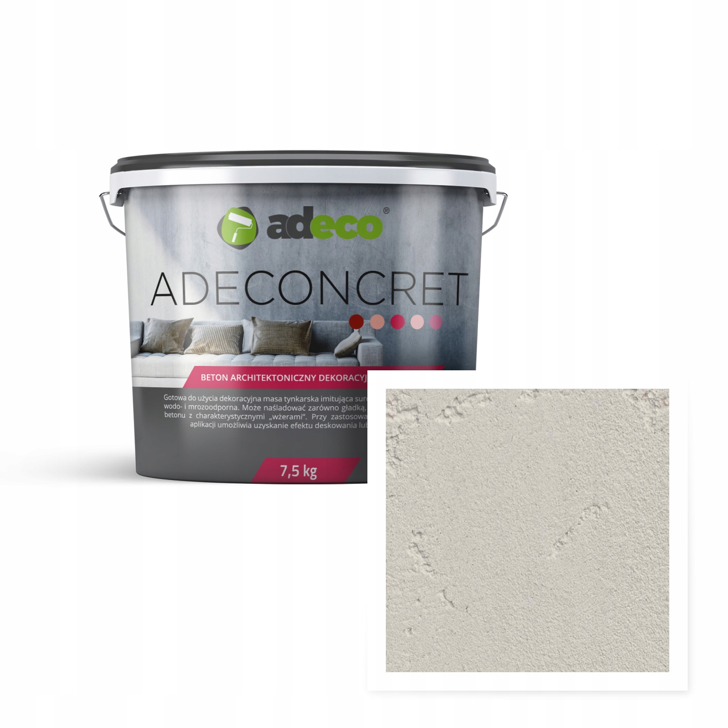 Dekorativní beton krémový Latte světle béžový 7,5 kg