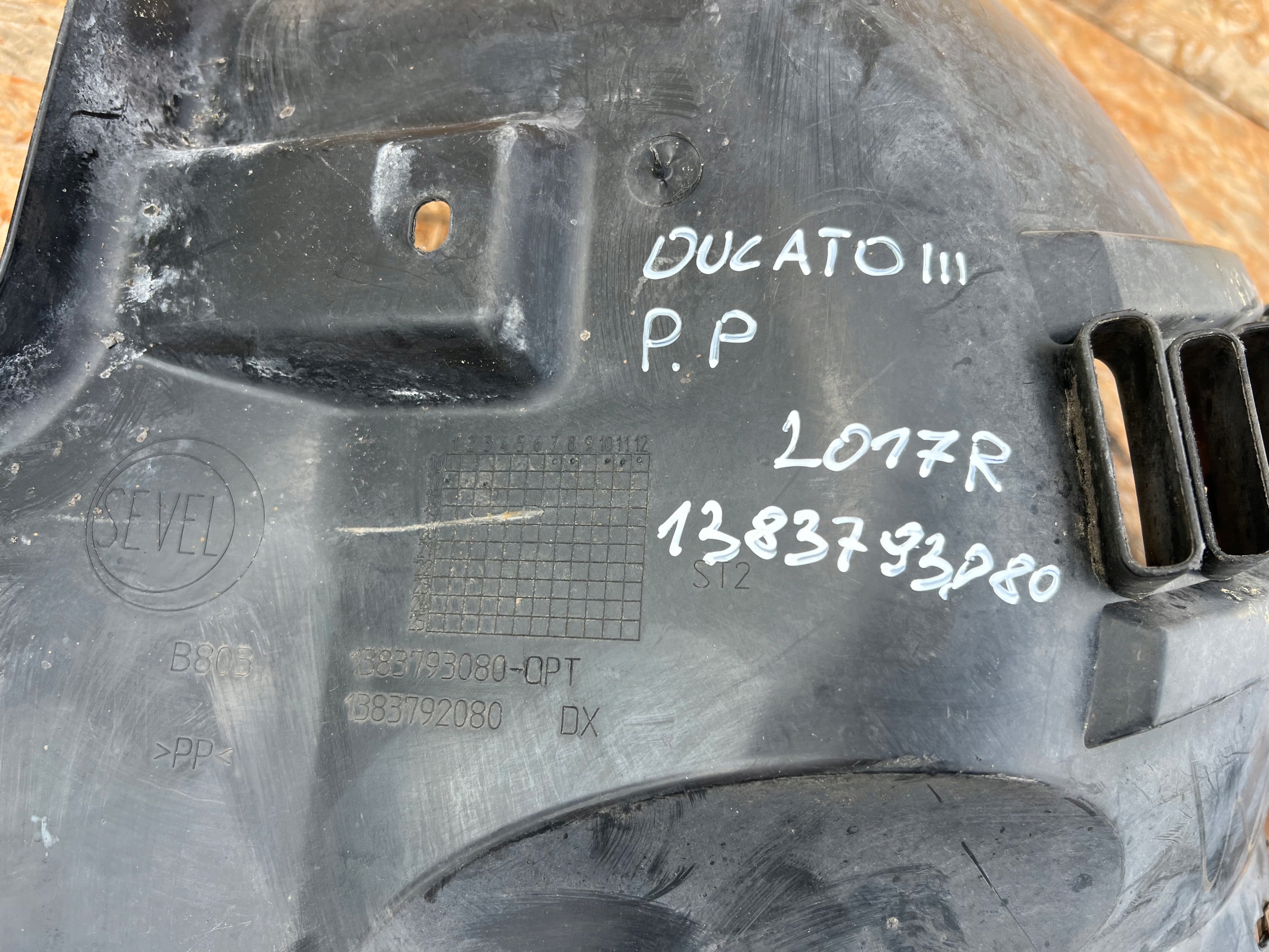 mudguard front front right FIAT DUCATO III BOXER JUMPER 2017R