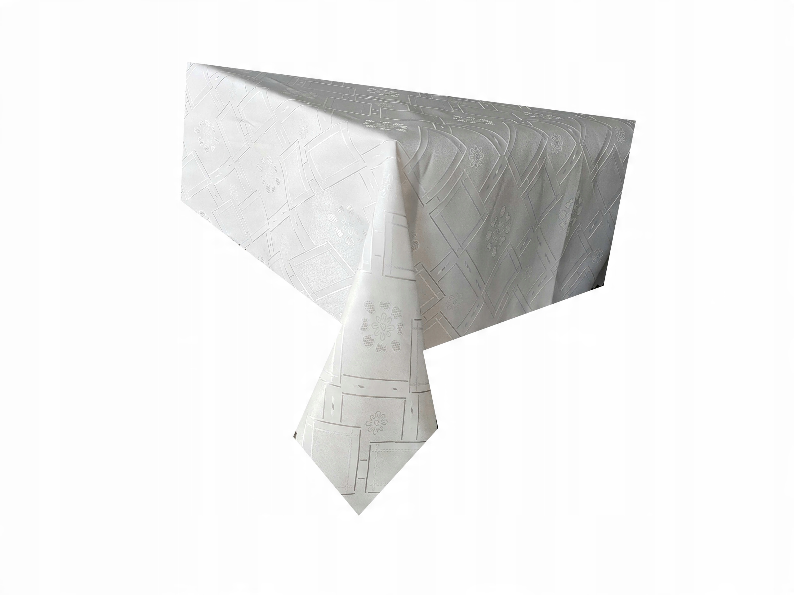 

Obrus Biały Żakard/ Mocny Plamoodp 120x320
