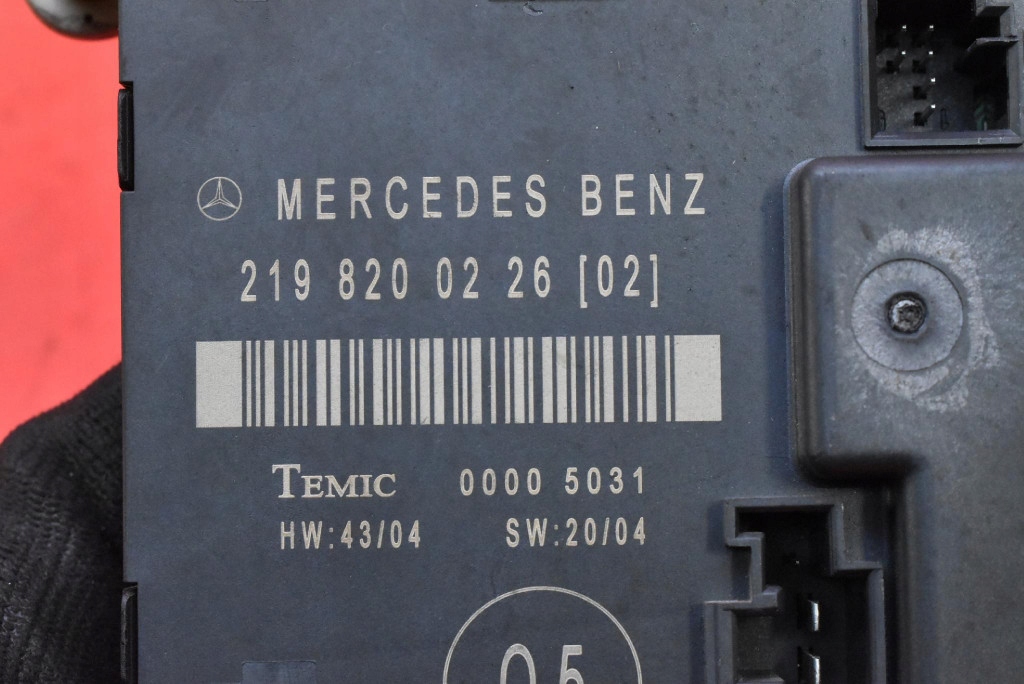 control unit module door left rear part 2198200226 MERCEDES CLS C219 04-08