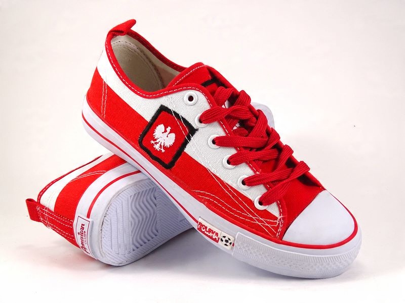 

American Club Tenisówki biało-czerwone Polska 40