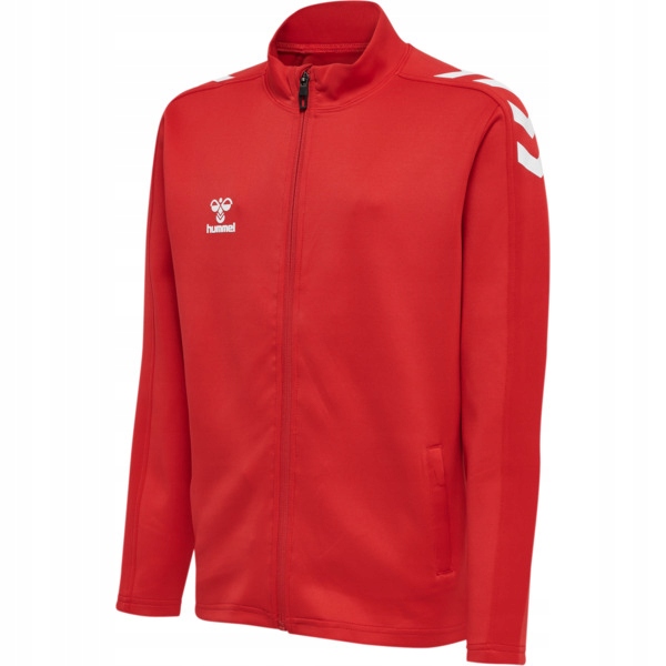 Sportovní mikina Hmlcore Xk Poly Zip Sweat Kids červená vel. 140
