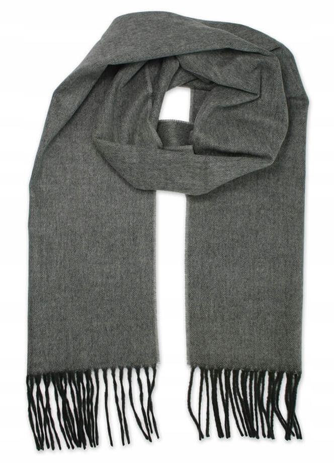 Szary, Popielaty Szalik V.Fraas Cashmink