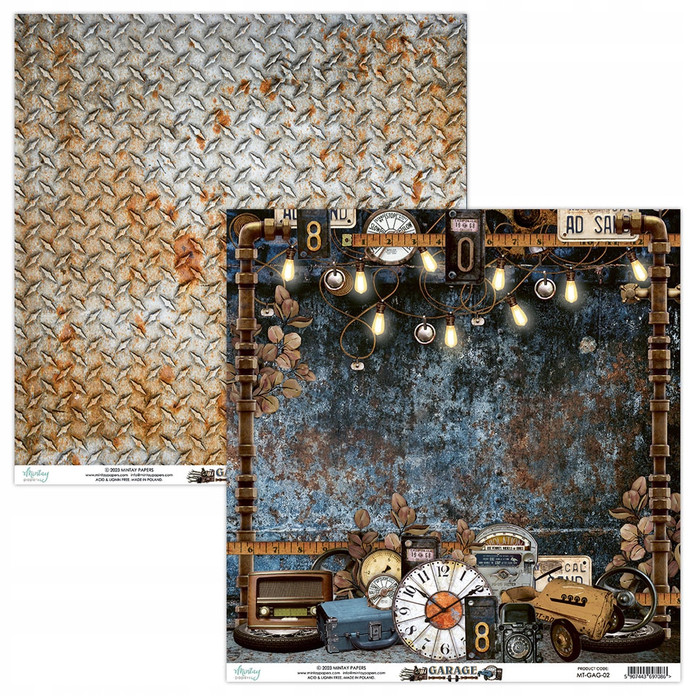 papier scrapbooking Garage 02