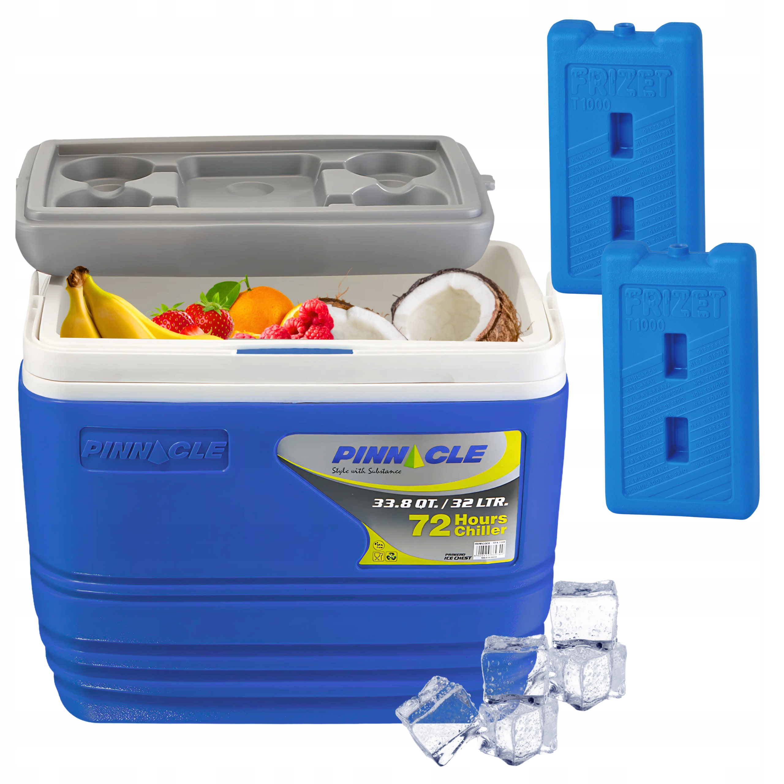 Turistická lednička na náplně Pinnacle TPX7000 32L Granátová 2 náplně 1L