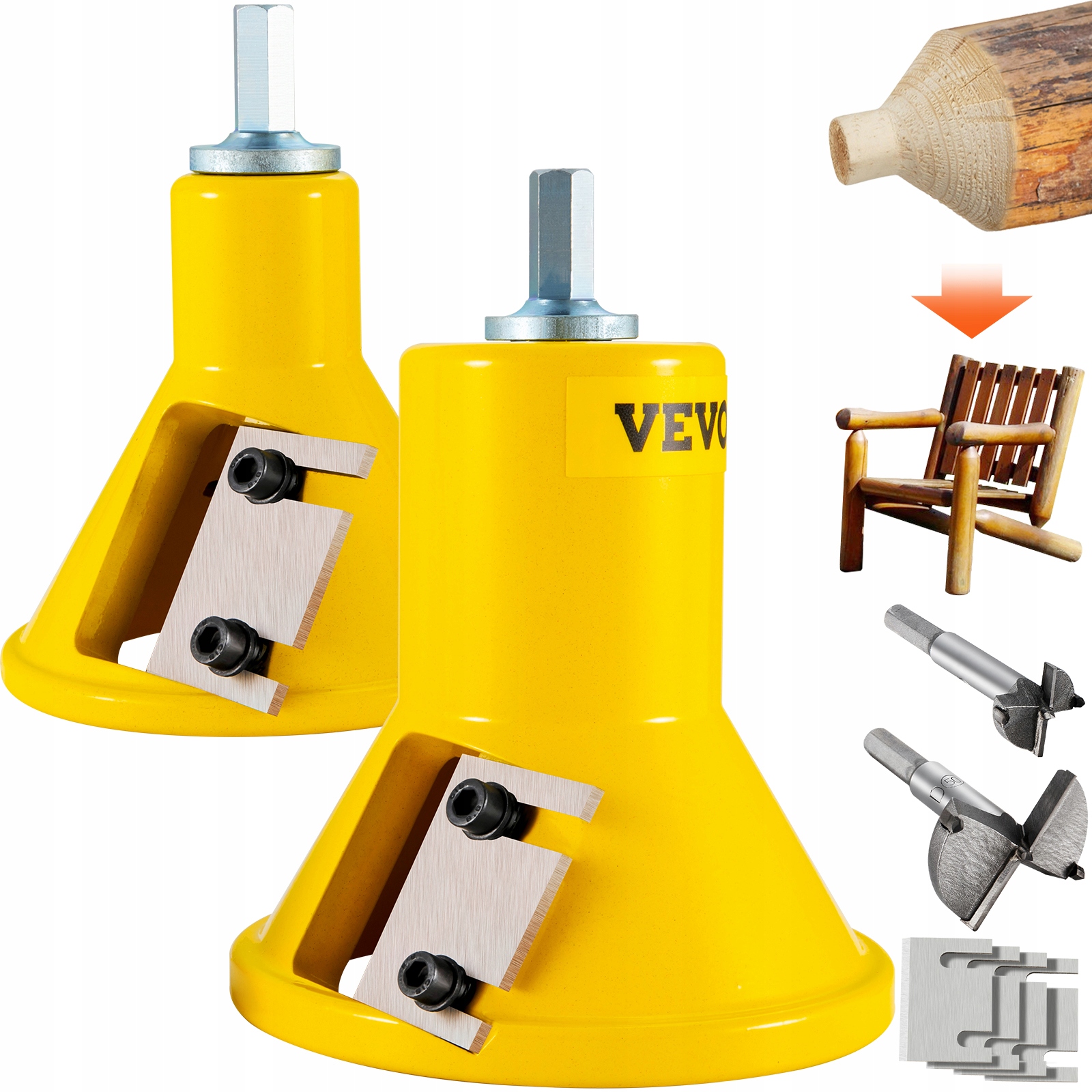 Prémiová Čepová Fréza Forstnera Vevor 25 4 MM A 50 8 MM 6 Čepelí, Sada