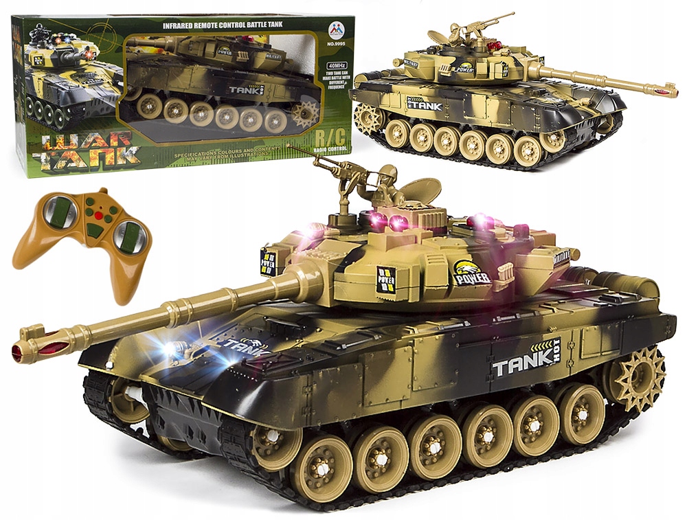 

Duży Czołg Zdalnie Sterowany Rc Big War Tank 9995
