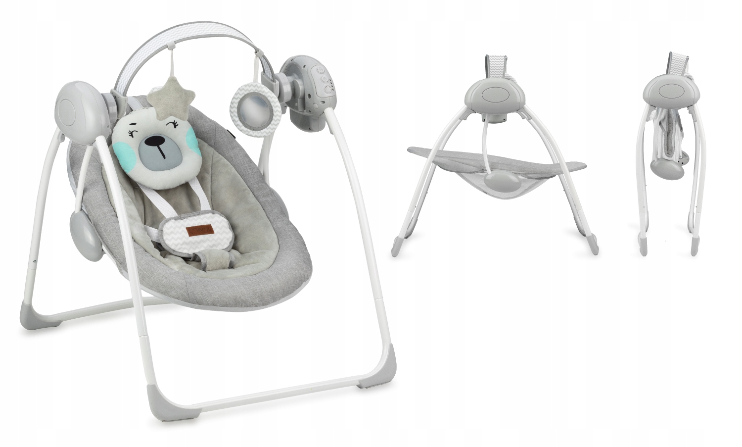 LEŻACZEK BUJACZEK ELEKTRYCZNY HUŚTAWKA - MoMi LISS TURKUS - ZABAWKI MELODIE Stan opakowania oryginalne