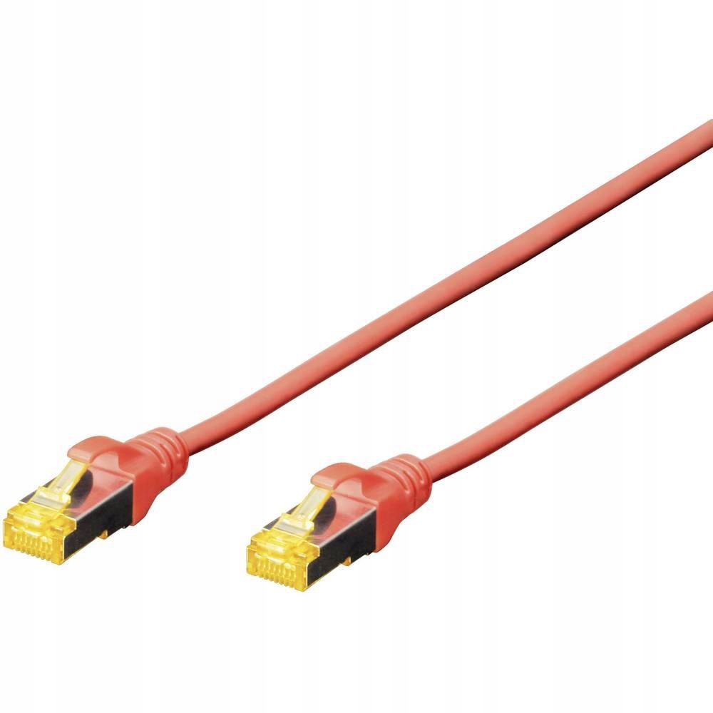 Digitus DK-1644-A-010/R kabel sieciowy 1 m Cat6a S/FTP (S-STP) Czerwony