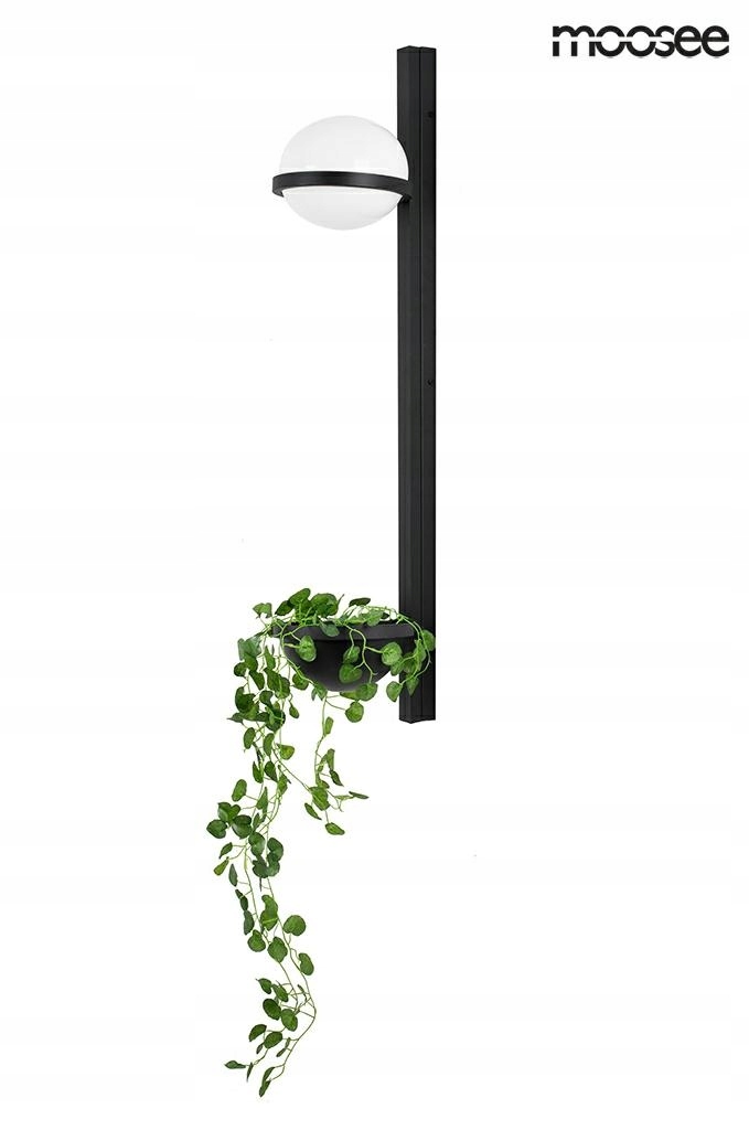 Moosee lampa ścienna Plant Wall czarna