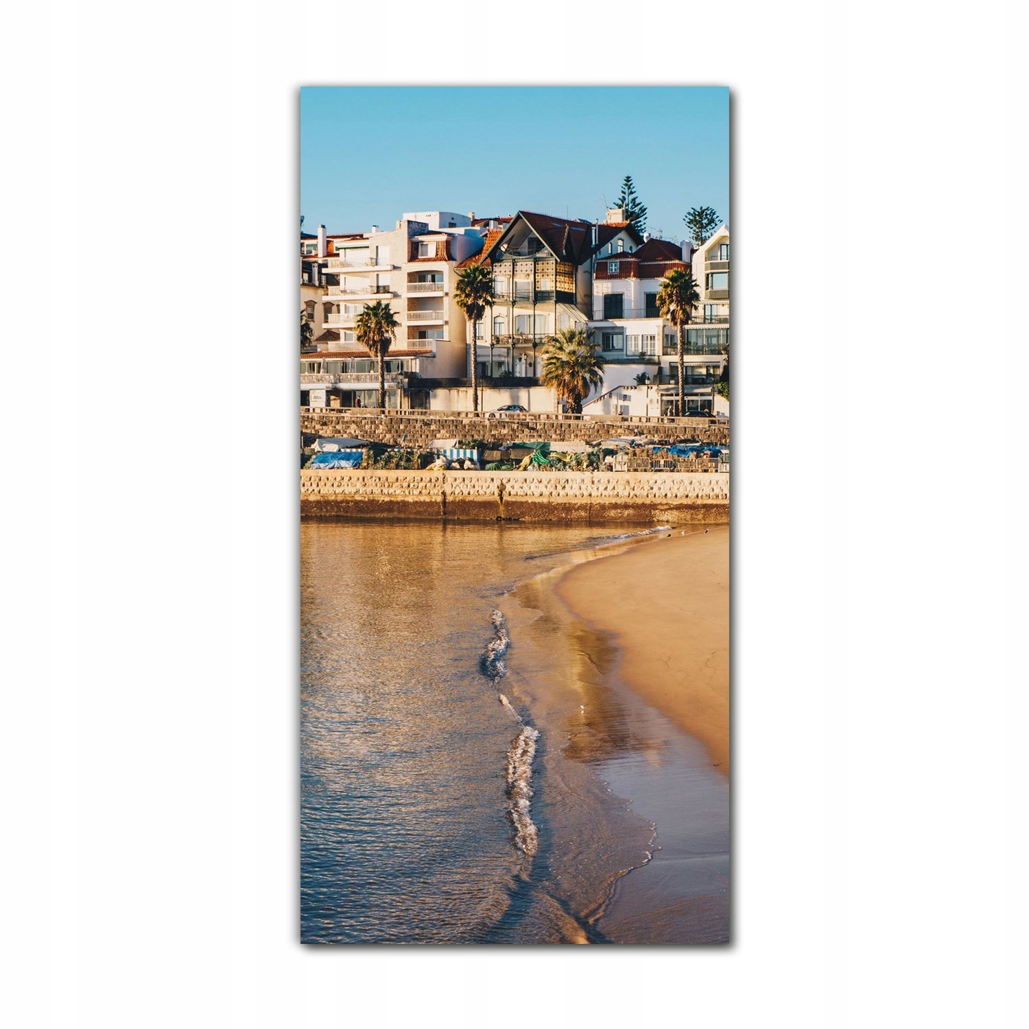 

Foto-obraz na szkle do kuchni 70x140 Lizbona fale