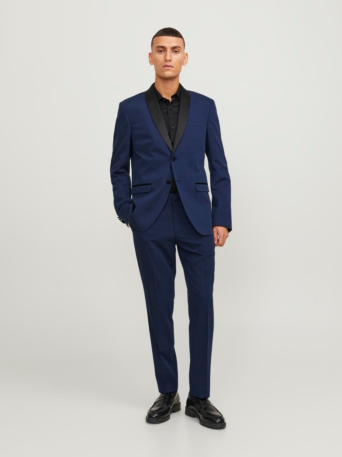 Tmavě modrý oblek Jack&Jones 52