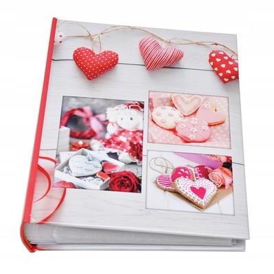 ALBUM na 200 zdjęć 10x15 cm do wsuwania AMOR serca