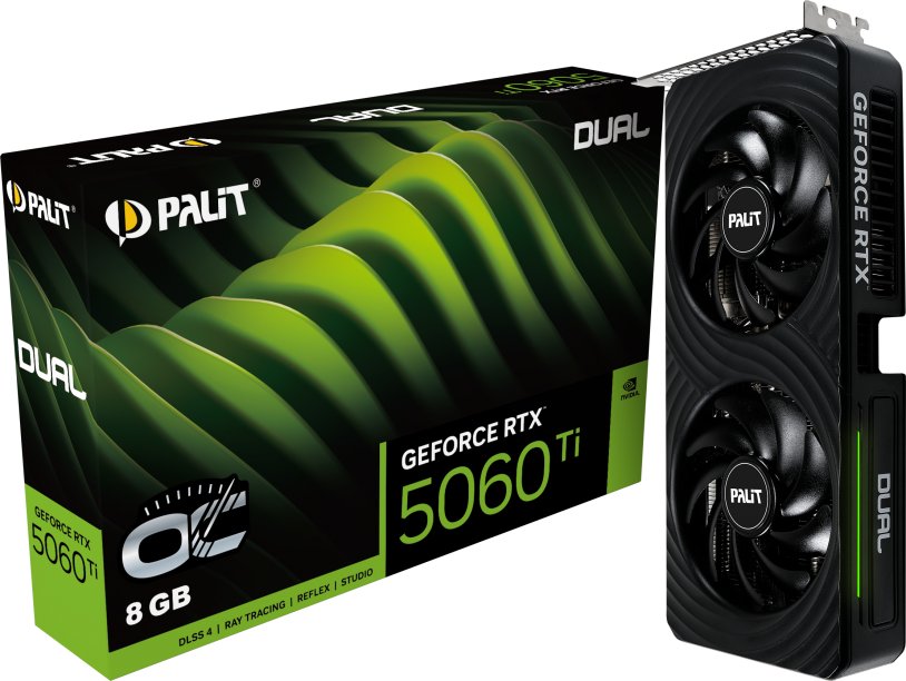 Karta graficzna Palit GeForce Rtx 5060 Ti Dual Oc 8GB GDDR7 DLSS4