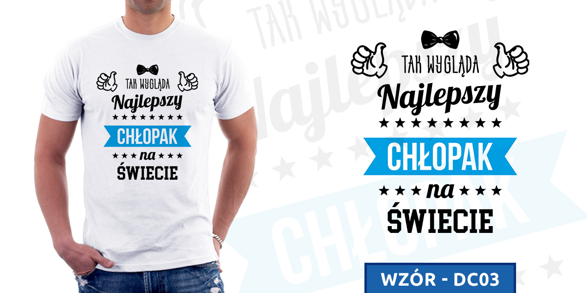 Koszulka na DZIEŃ CHŁOPAKA prezent na WALENTYNKI urodziny MĘSKA / XL Rozmiar XL