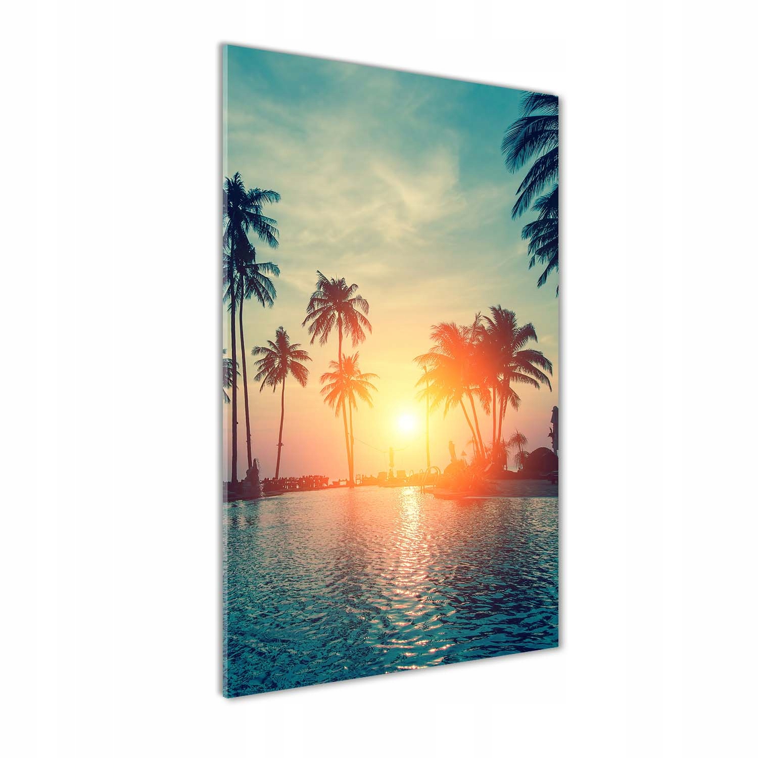 

Foto obraz szklany pionowy Tropikalna plaża 70x140