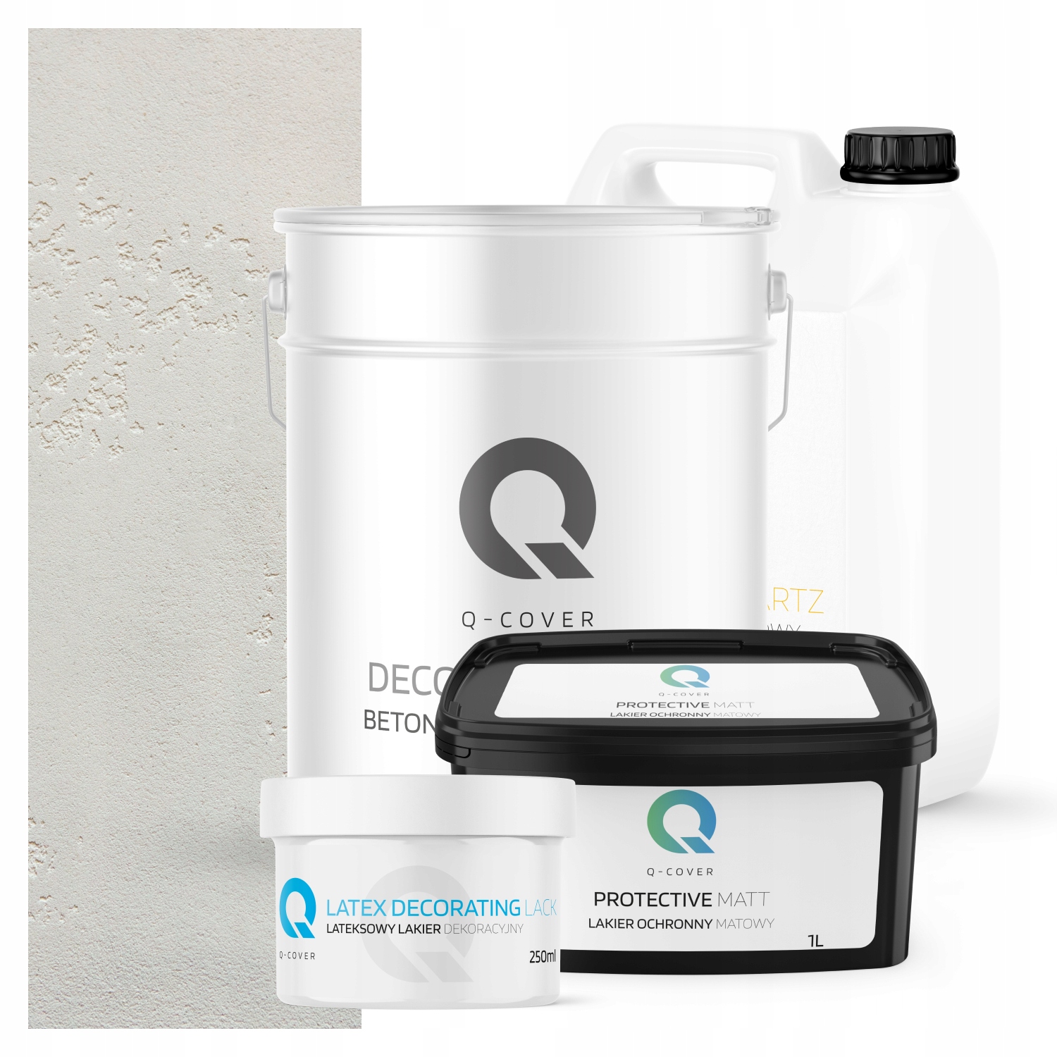 BETON ARCHITEKTONICZNY ZEWNĘTRZNY ZESTAW BIAŁY F101 KOMPLET NA 10m2