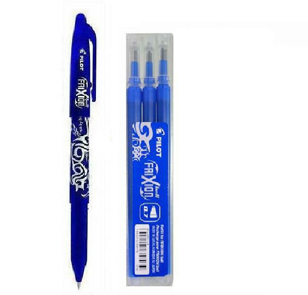 

Pilot Frixion Długopis 3 wkłady niebieskie 0,7