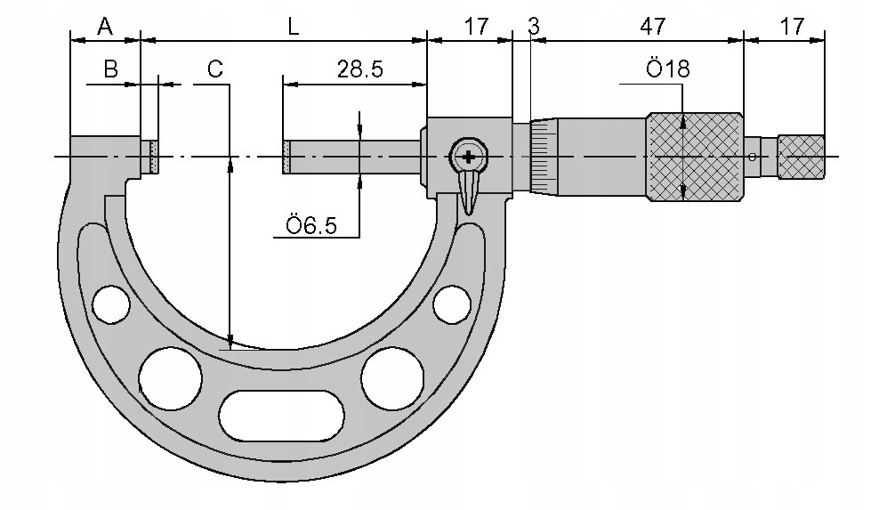 MIKROMETR ANALOGOWY ZEWNĘTRZNY MMZb-C 100-125 mm Marka Gimex