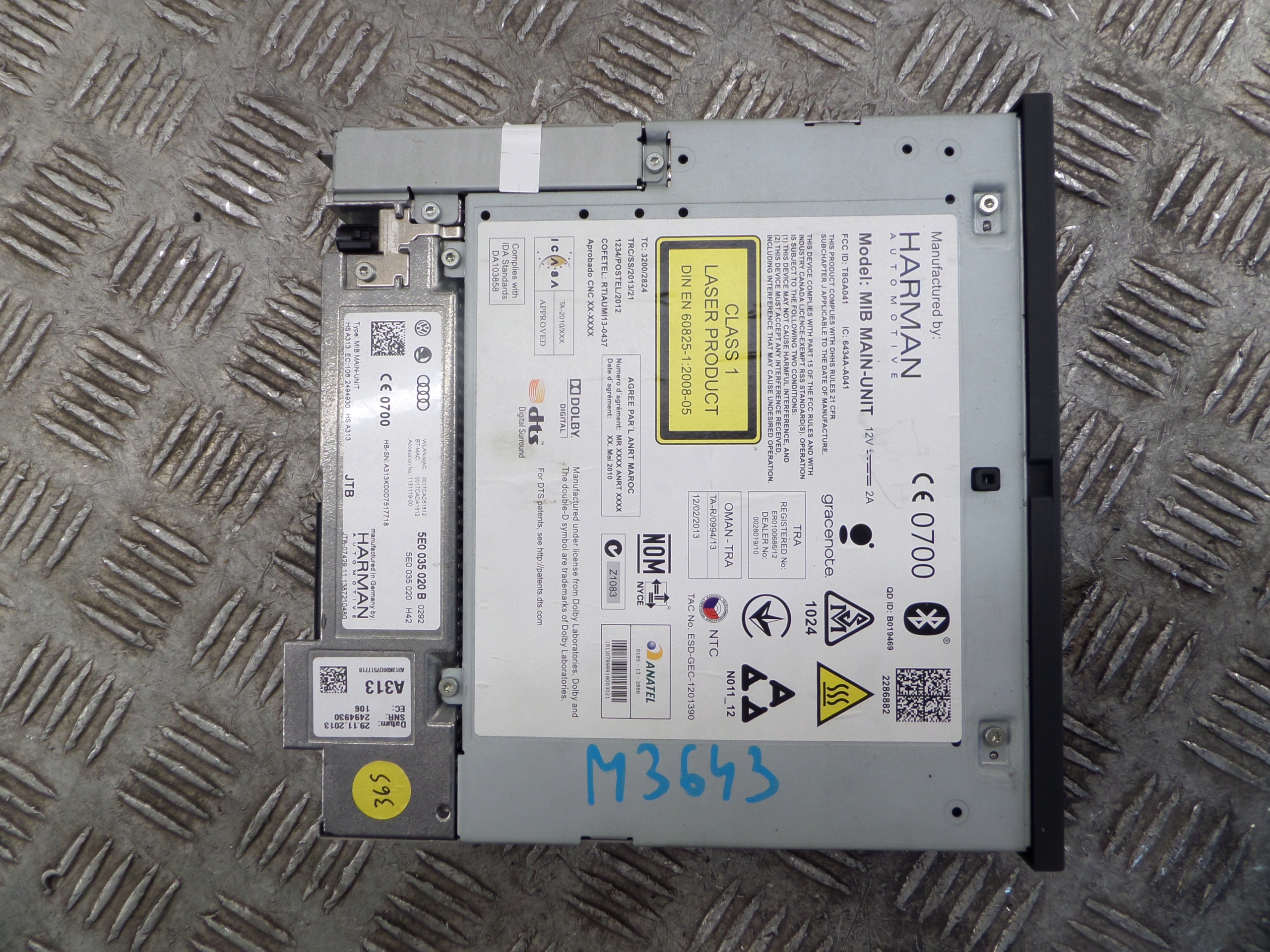 player MULTIMEDIA 5E0035020B SKODA AUDI VW