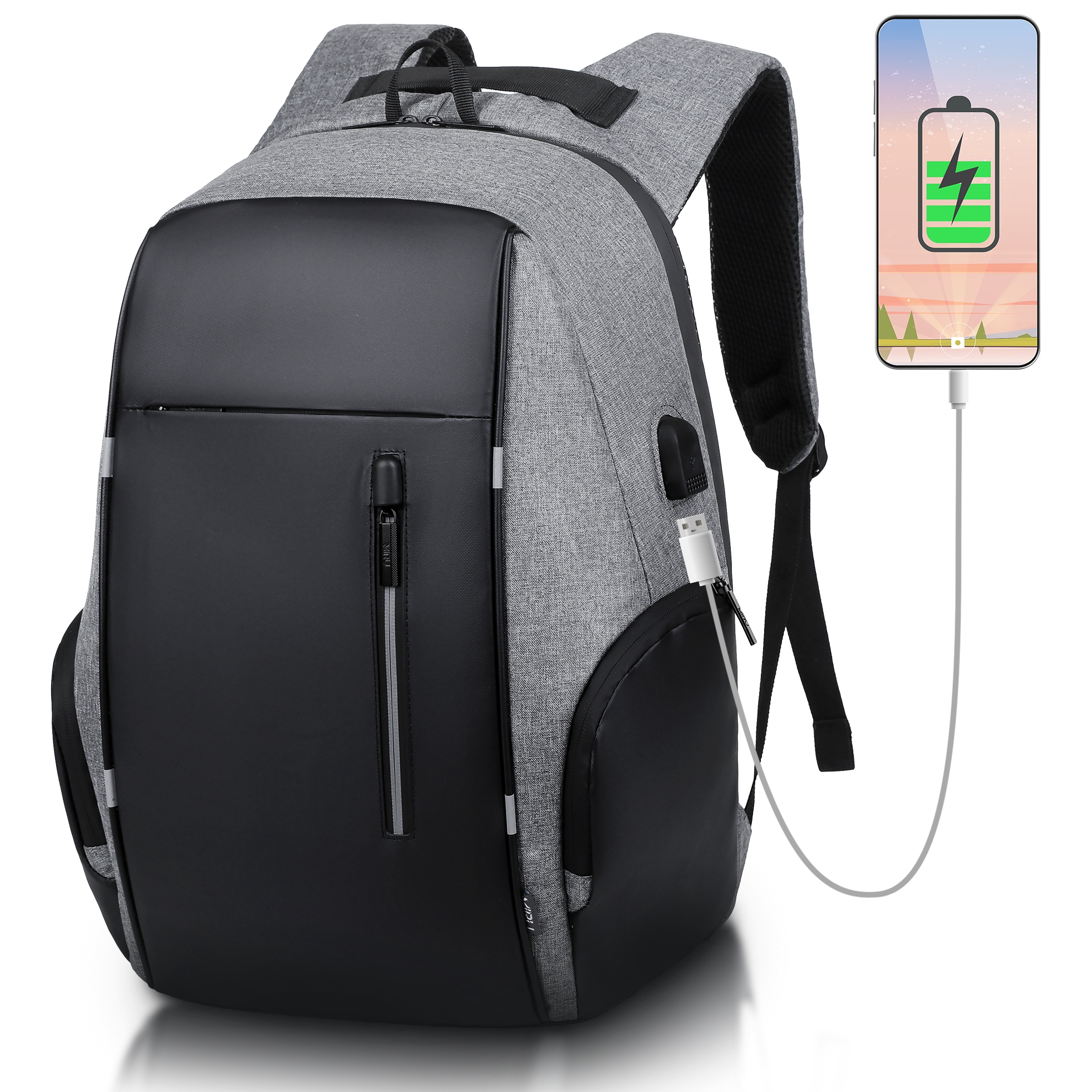 

Plecak Na Laptopa Z Portem Usb Czarny Wodoodporny