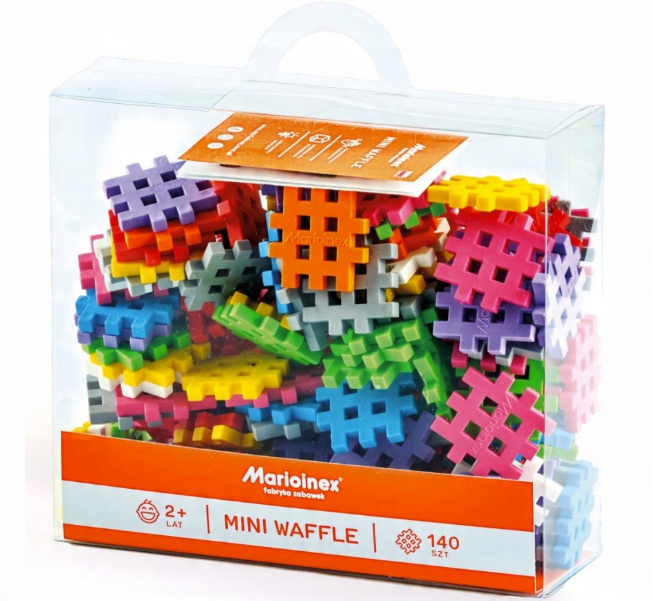 

Oryginalne wafle Klocki mini Waffle 140 pudełko 2+