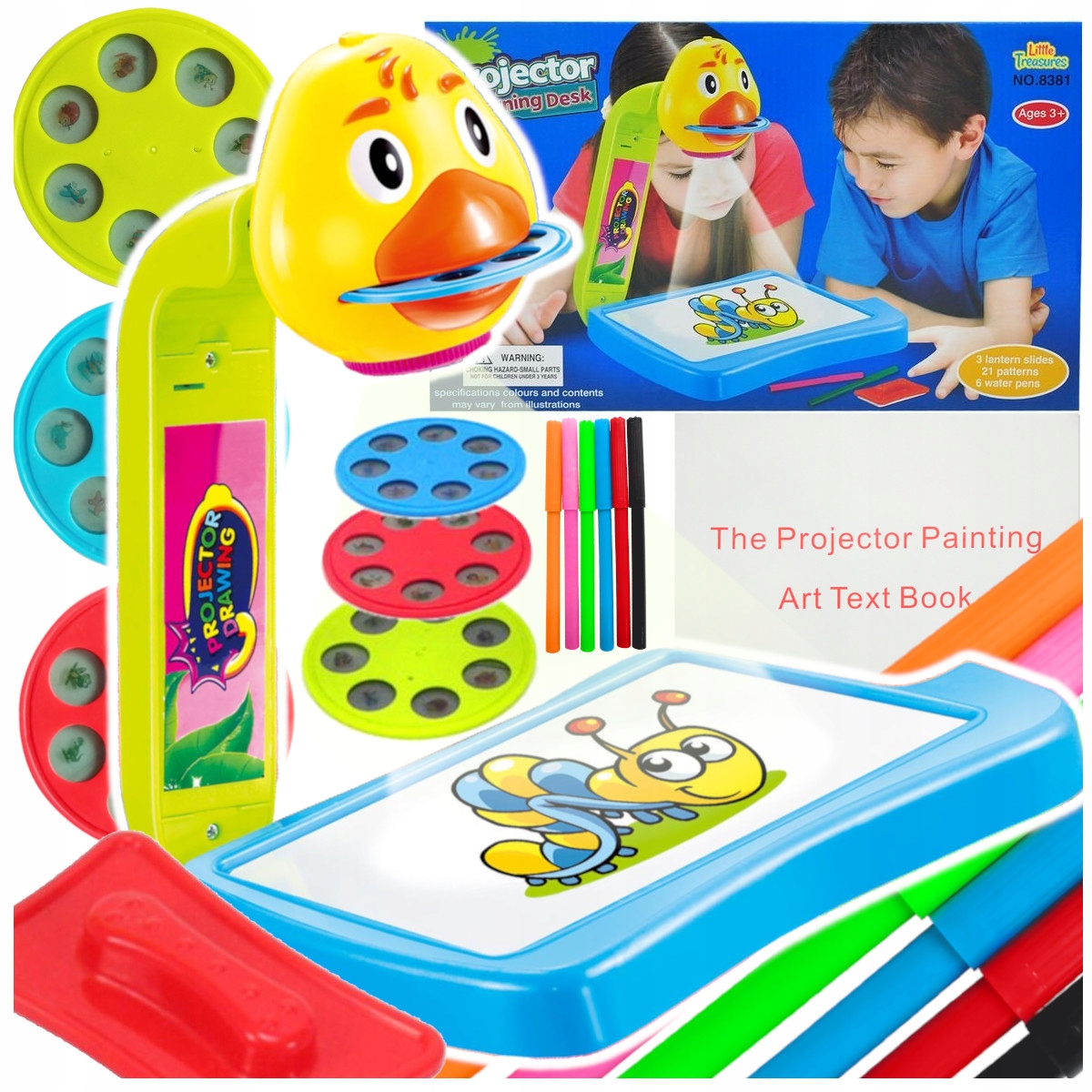 Projektor Rzutnik do Nauki Rysowania ze Slajdami Podświetlany Regulowany Głębokość produktu 2.5 cm